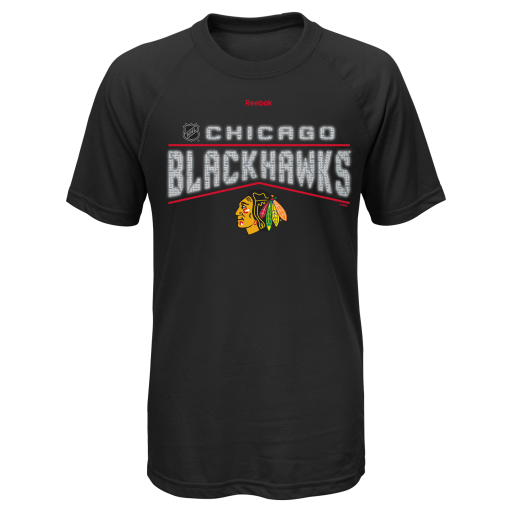 Mens Chicago Blackhawks Black TNT Ultimate Tee By Reebok - Pro Jersey Sports