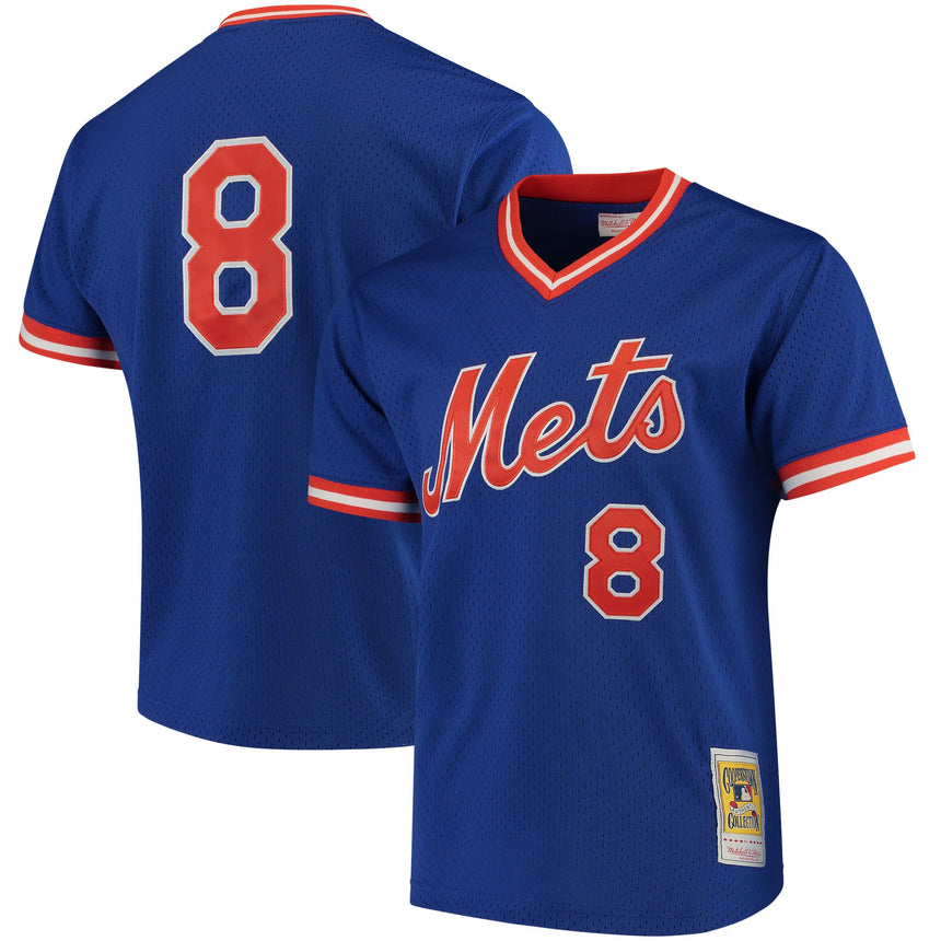 Men's Mitchell & Ness Gary Carter New York Mets Royal Cooperstown Mesh Batting Practice Jersey - Pro Jersey Sports