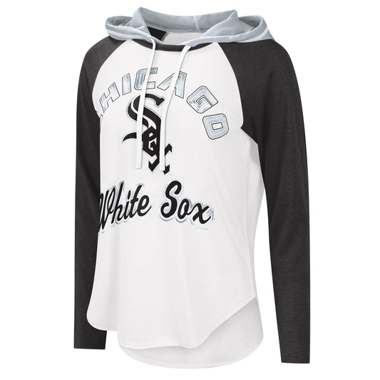 Womens Chicago White Sox White Long Sleeve Hoodie - Pro Jersey Sports