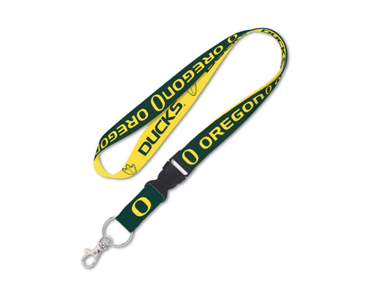 Oregon Ducks Double Sided Lanyard With Detachable Buckle - Pro Jersey Sports