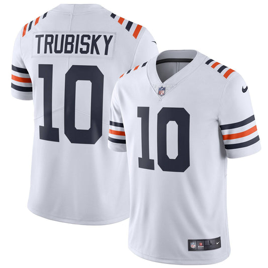 Men's Chicago Bears Mitchell Trubisky Nike White Alternate Classic Vapor Limited Jersey - Pro Jersey Sports