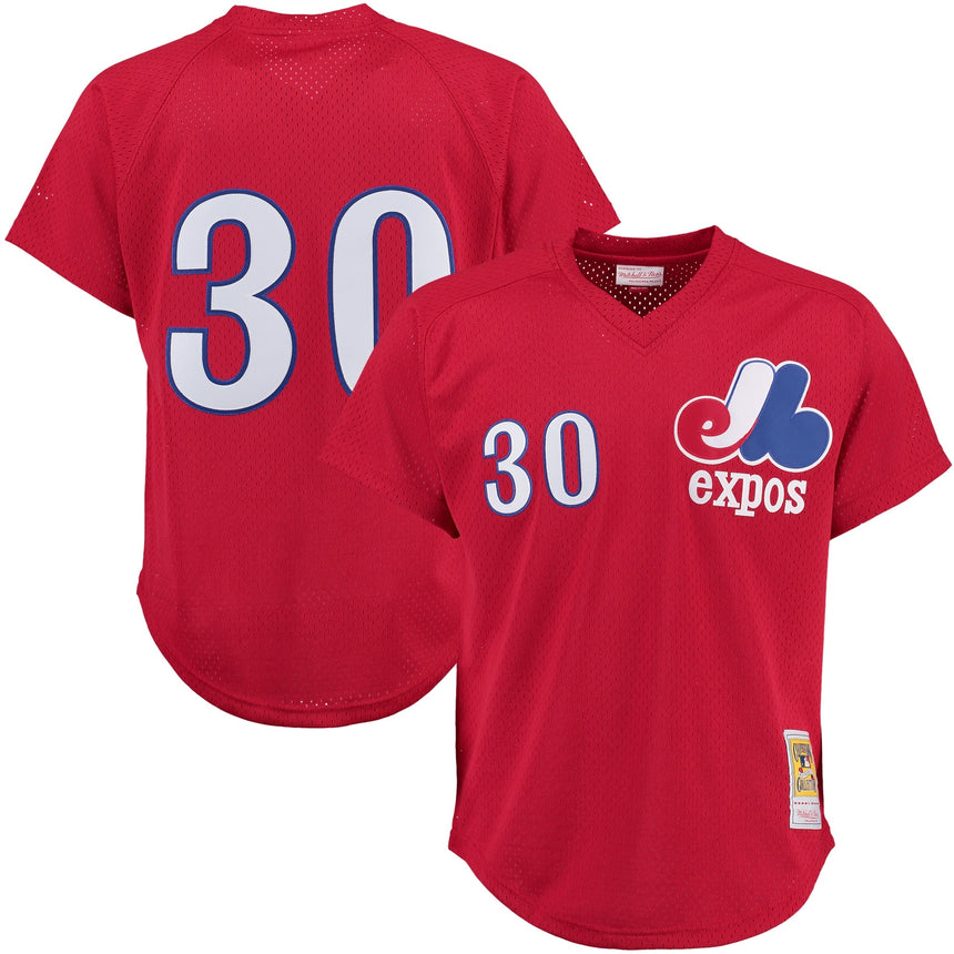 Tim Raines Montreal Expos Mitchell & Ness Batting Practice Jersey - Red - Pro Jersey Sports