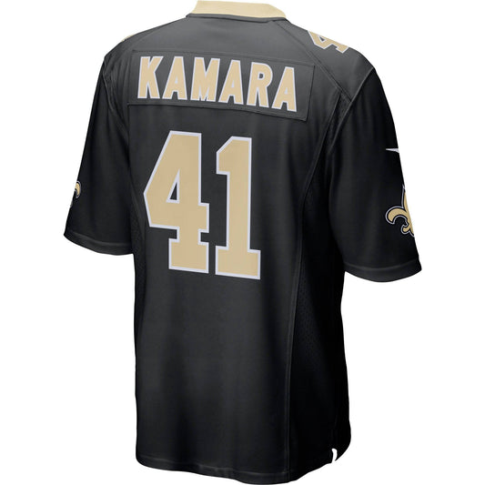 New Orleans Saints Alvin Kamara Mens Nike Black Replica Game Jersey - Pro Jersey Sports