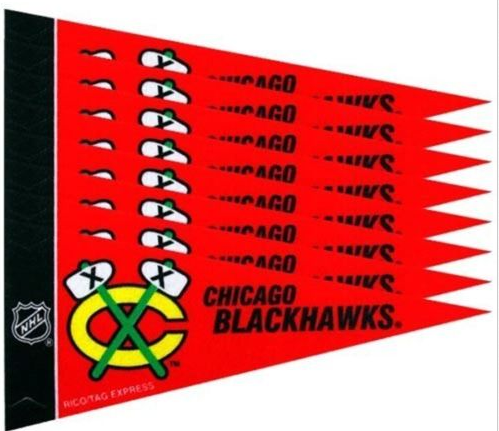 NHL Chicago Blackhawks Mini Pennant 8 Pack