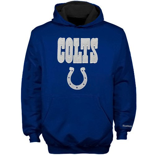 NFL Reebok Youth Indianapolis Colts Royal Blue Sportsman Pullover Hoodie Sweatshirt