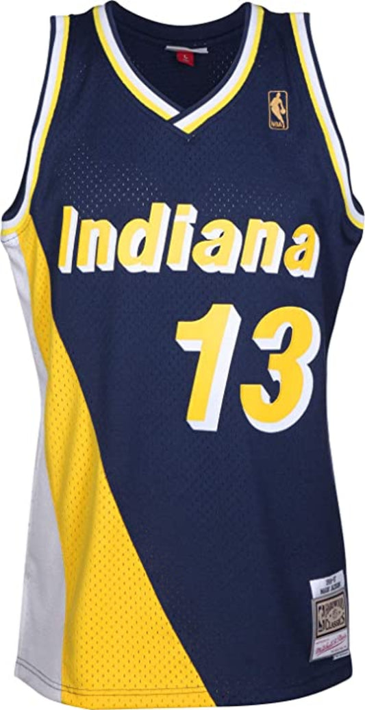 Men's Mark Jackson Indiana Pacers Mitchell & Ness 1996-97 Hardwood Classics Navy Swingman Jersey - Pro Jersey Sports