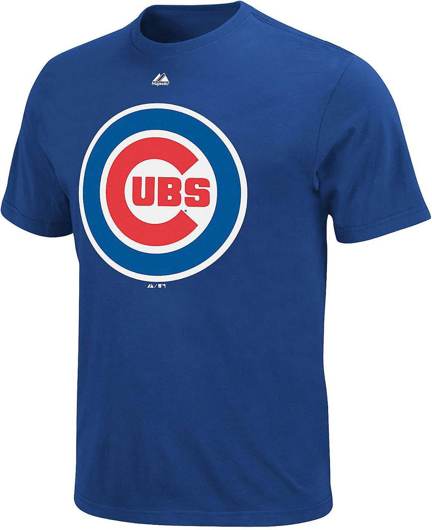 Toddler Chicago Cubs Primary Logo Short Sleeve Majestic Royal Blue Tee - Pro Jersey Sports
