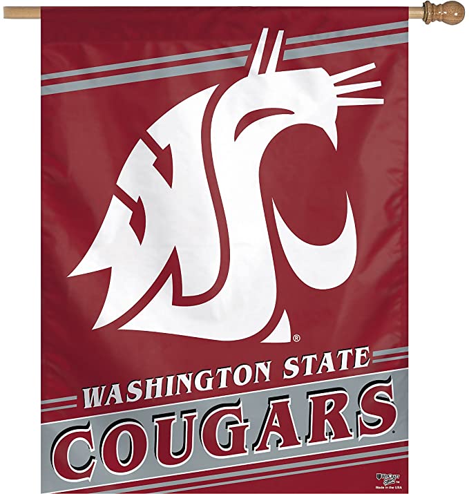 Washington State Cougars 27" x 37" Vertical Flag - Pro Jersey Sports