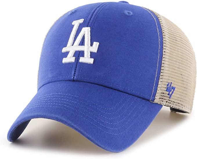 '47 Brand Los Angeles Dodgers Royal/Natural Flagship Wash Adjustable Mesh Back Hat - Pro Jersey Sports