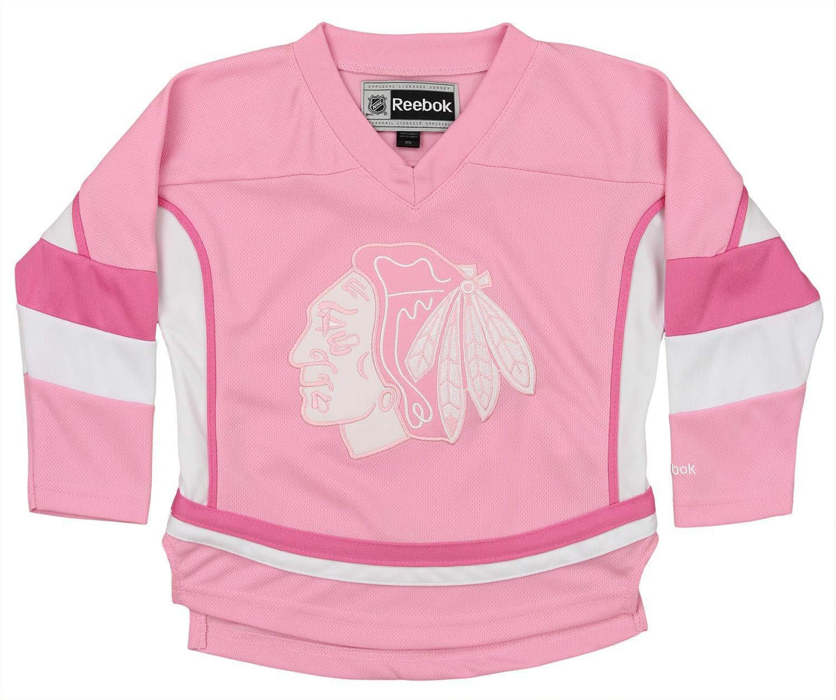 Chicago Blackhawks Patrick Sharp Child Size Pink Child Size Jersey - Pro Jersey Sports