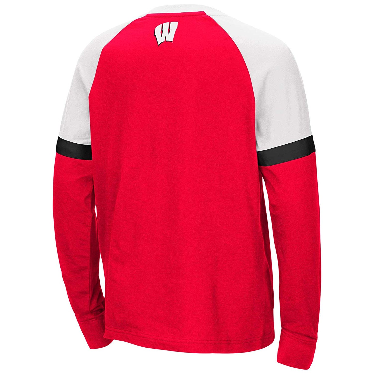Wisconsin Badgers Colosseum Youth Ollie Long Sleeve Raglan T-Shirt - Pro Jersey Sports
