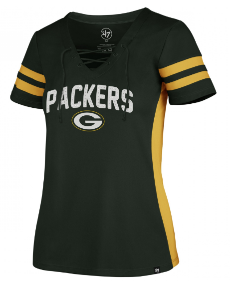 Women's Green Bay Packers '47 Turnover V-Neck Top - Pro Jersey Sports