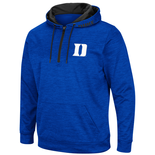 Men's NCAA Duke Blue Devils Wonder Marled 1/4 Zip Hoodie By Colosseum Athletics - Pro Jersey Sports