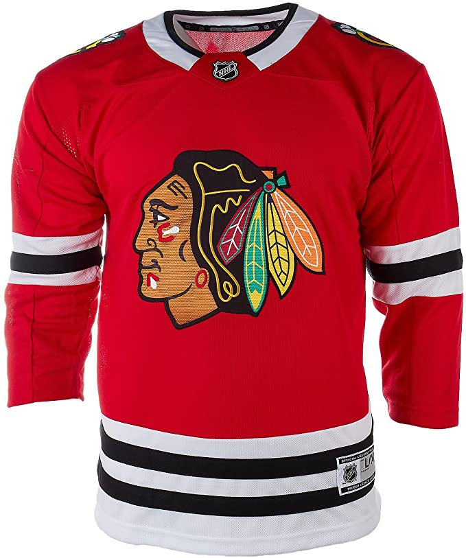 NHL Youth Chicago Blackhawks Premier Red Home Jersey - Pro Jersey Sports