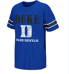 Youth Duke Blue Devils Free Agent Tee By Colosseum Athletics
