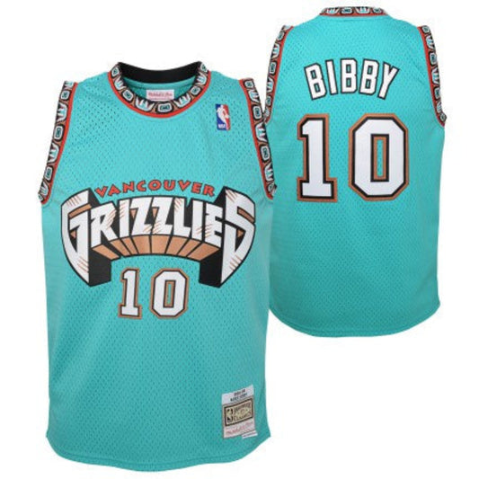 Youth Vancouver Grizzlies Mike Bibby Mitchell & Ness Teal 1998-99 Hardwood Classics Swingman Jersey - Pro Jersey Sports