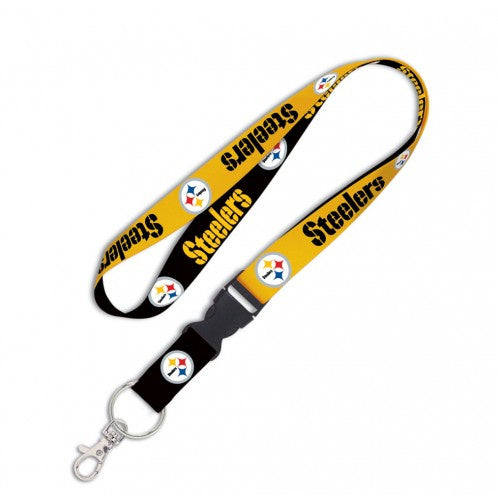 Pittsburgh Steelers 1" Lanyard with Detachable Buckle By Wincraft - Pro Jersey Sports