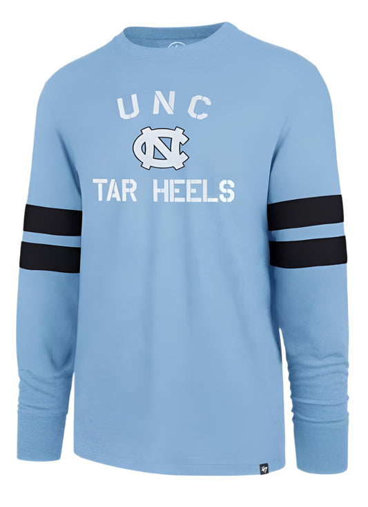 Men's North Carolina Tar Heels Club Scramble Long Sleeve Tee By ’47 Brand - Pro Jersey Sports
