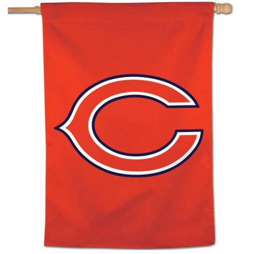 Chicago Bears Orange Vertical 28X40 Flag By Wincraft - Pro Jersey Sports