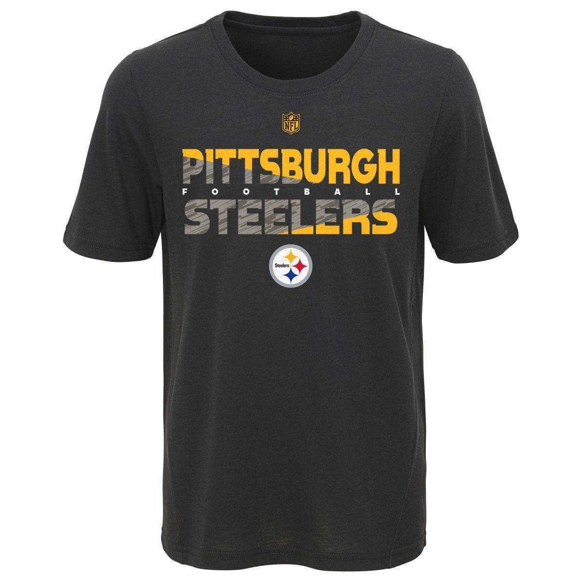 Pittsburgh Steelers Youth NFL Flux Dual Blend Short Sleeve T-Shirt - Pro Jersey Sports