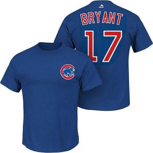 Youth MLB Chicago Cubs Kris Bryant Majestic Royal Name & Number T-Shirt - Pro Jersey Sports