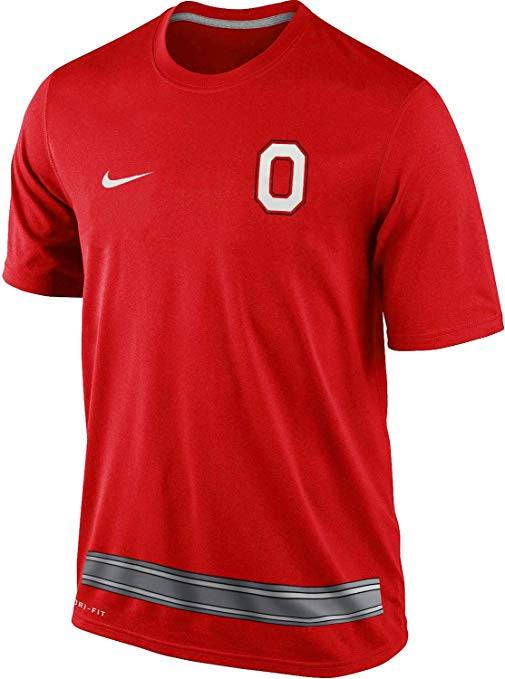 NIKE Ohio State Buckeyes Men's Nine Stripe Legend Dri-FIT T-Shirt - Pro Jersey Sports