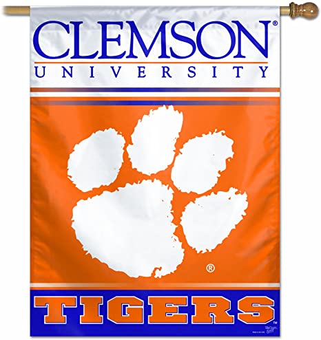 Clemson Tigers 27" x 37" Vertical Flag - Pro Jersey Sports