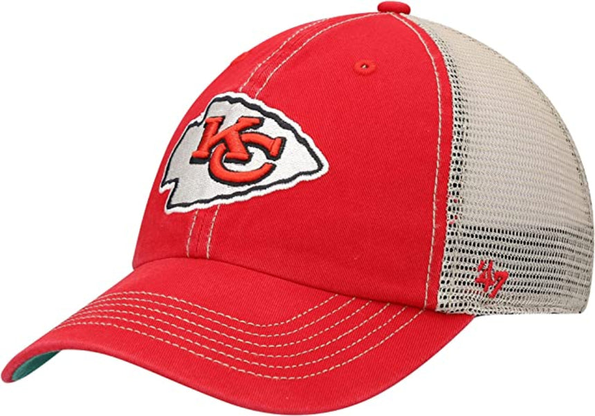 Kansas City Chiefs Red Trawler 47 Clean Up Trucker Adjustable Hat - Pro Jersey Sports
