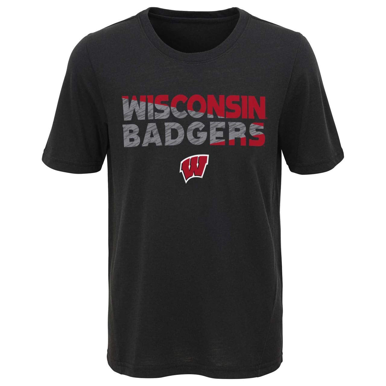 Genuine Stuff Wisconsin Badgers Youth Ultra Soft Team Endurance T-Shirt - Pro Jersey Sports