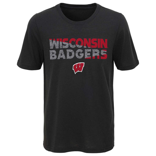 Genuine Stuff Wisconsin Badgers Youth Ultra Soft Team Endurance T-Shirt - Pro Jersey Sports