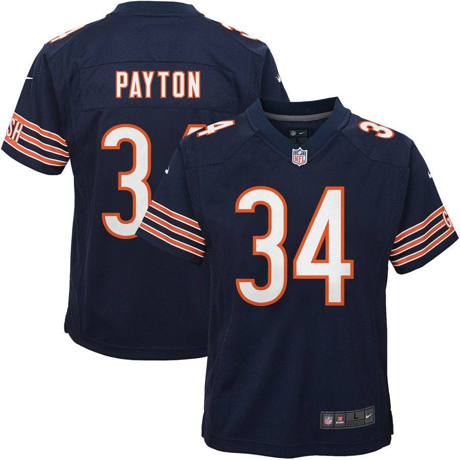 Youth Chicago Bears Walter Payton Nike Navy Game Jersey - Pro Jersey Sports
