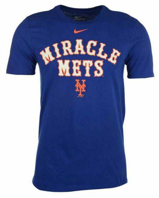 Men's NIKE New York Mets Nike Royal "Miracle Mets" T-Shirt - Pro Jersey Sports
