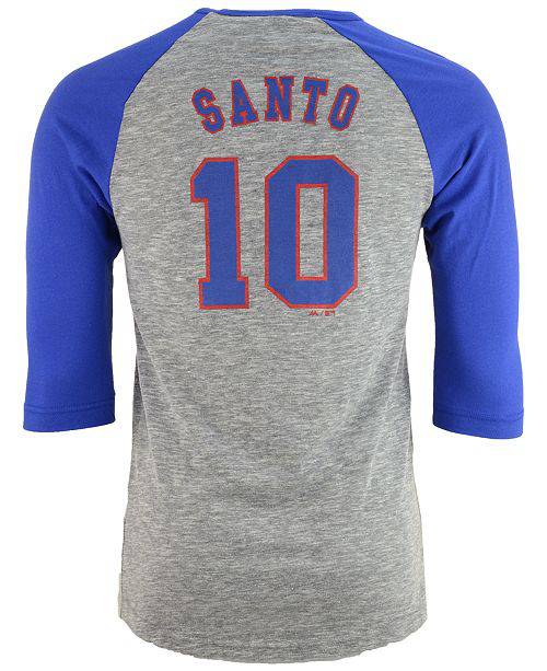 Men's Chicago Cubs Ron Santo Cooperstown Stirring Envy 3/4 Sleeve Raglan Tee - Pro Jersey Sports