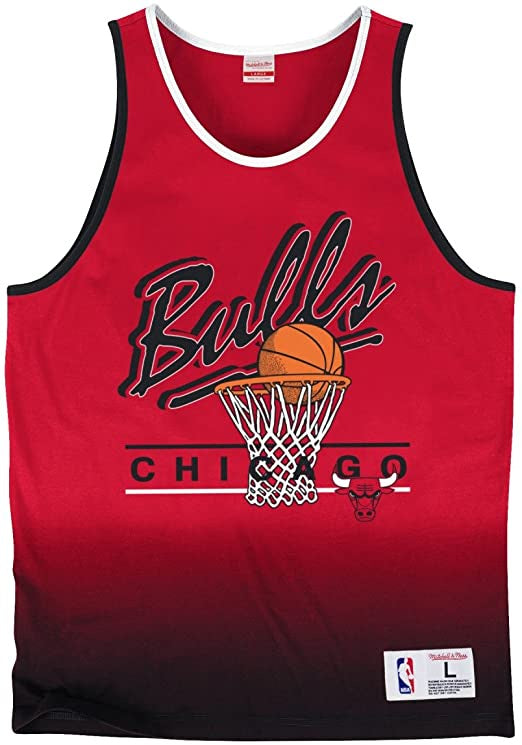 Mens Chicago Bulls Mitchell Ness Color Fade Tank Top - Pro Jersey Sports