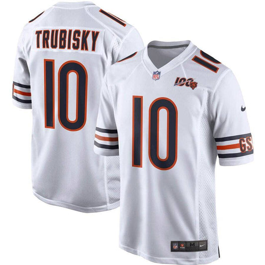 Men's Chicago Bears Mitchell Trubisky Nike White 100th Season Game Jersey - Pro Jersey Sports