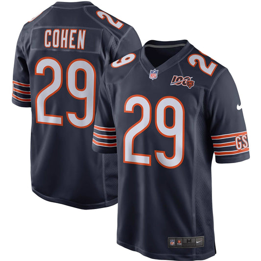 Men's Chicago Bears Tarik Cohen Nike Navy 100th Season Game Jersey - Pro Jersey Sports