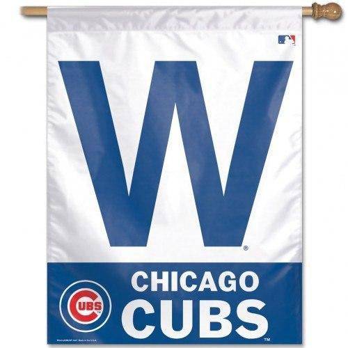 MLB Chicago Cubs "W" Vertical Flag 27" x 37" - Pro Jersey Sports