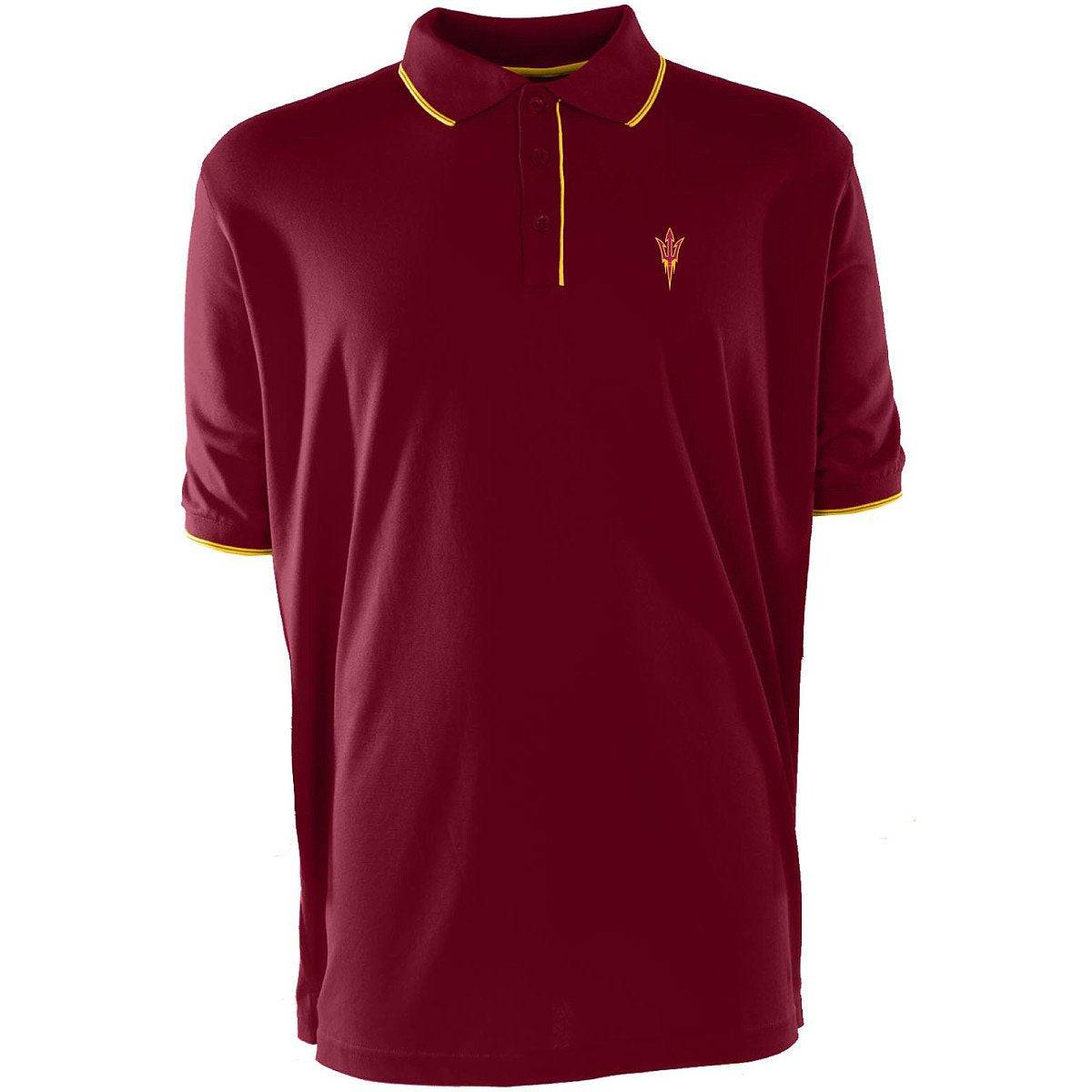 Men's NCAA Arizona State Sun Devils Elite Polo Shirt By Antigua - Pro Jersey Sports