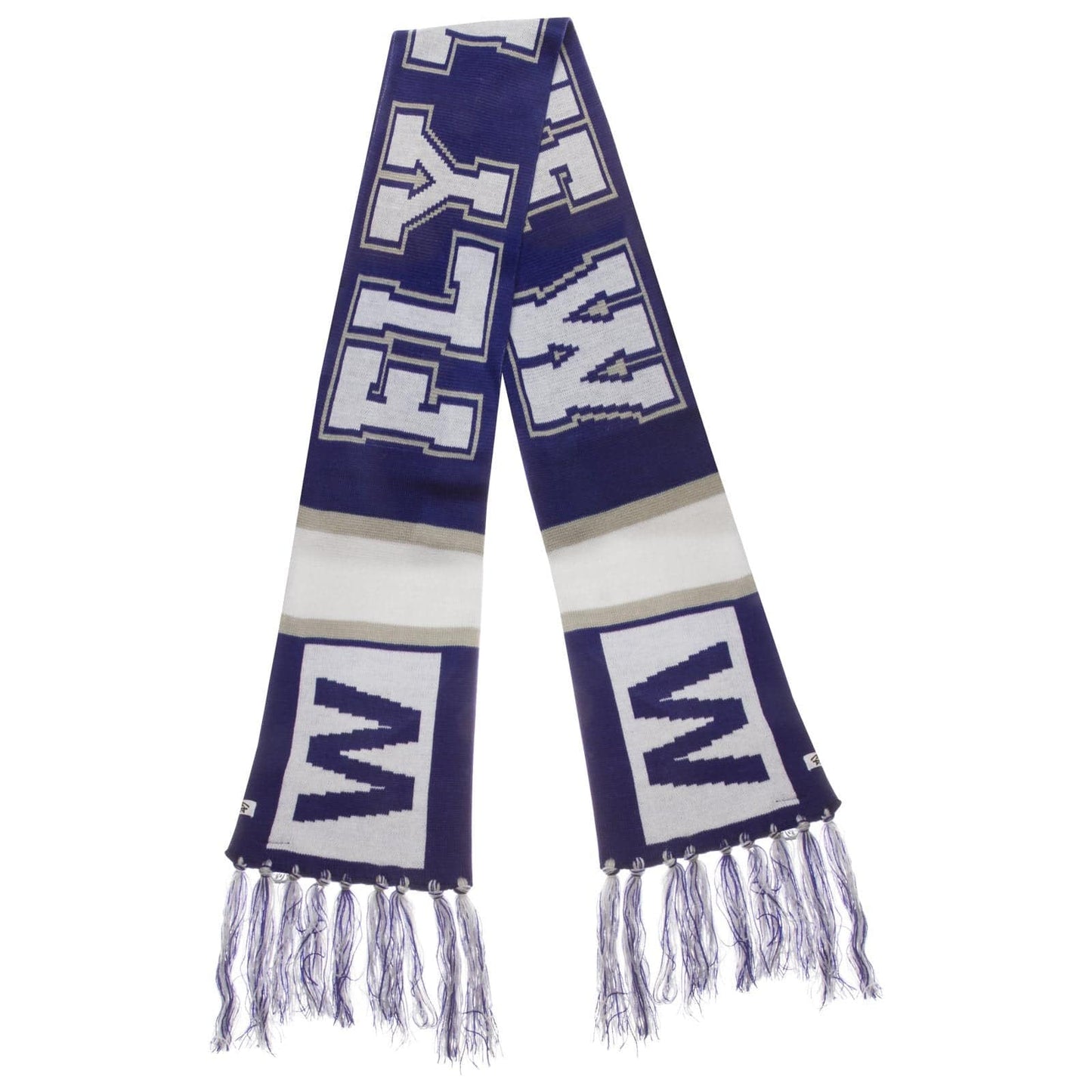 Chicago Cubs Royal, White, and Grey W Flag Breakaway Scarf - Pro Jersey Sports