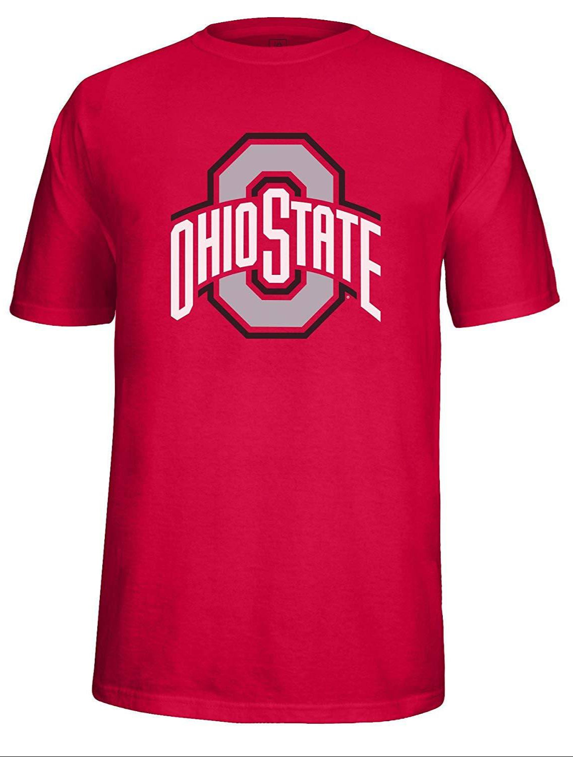 J America Men's Ohio State Buckeyes Scarlet Choice Logo Tee - Pro Jersey Sports