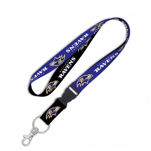 Baltimore Ravens 1" Lanyard with Detachable Buckle By Wincraft - Pro Jersey Sports