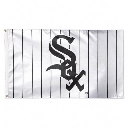 Chicago White Sox Pinstripe 3X5 Deluxe Flag - Pro Jersey Sports