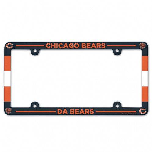 Chicago Bears "Da Bears" Plastic License Plate Frame - Pro Jersey Sports