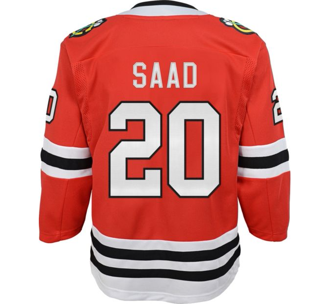 Youth Chicago Blackhawks Brandon Saad NHL Branded Premier Home Jersey - Pro Jersey Sports