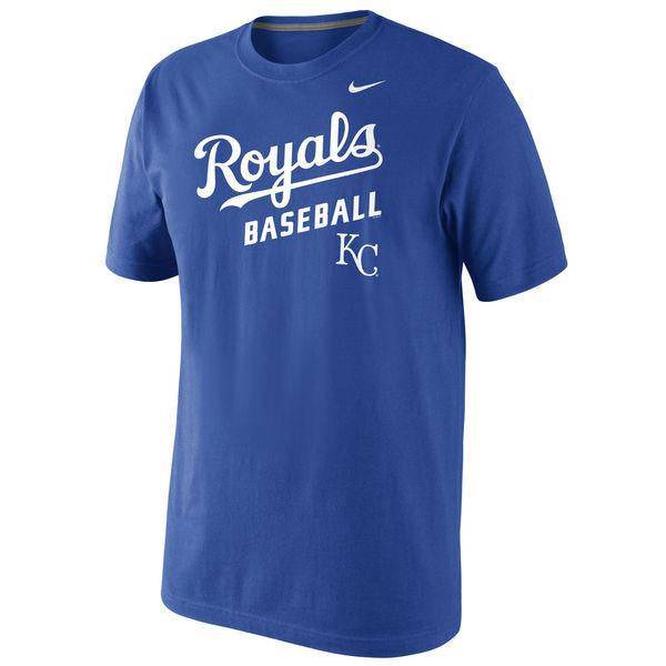 Men's Nike Royal Blue Kansas City Royals Home Practice T-Shirt - Pro Jersey Sports