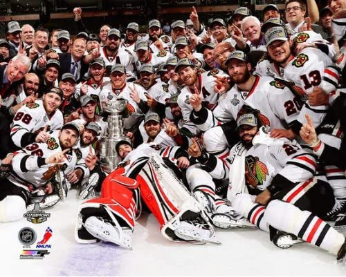 NHL Chicago Blackhawks 2013 Stanley Cup Championship Team Celebration Photo - Pro Jersey Sports