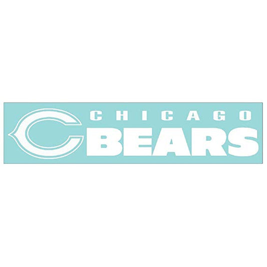 WinCraft Chicago Bears White 4" x 17" Die-Cut Decal