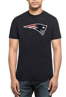 47 Mens NFL New England Patriots Navy Club Tee - Pro Jersey Sports