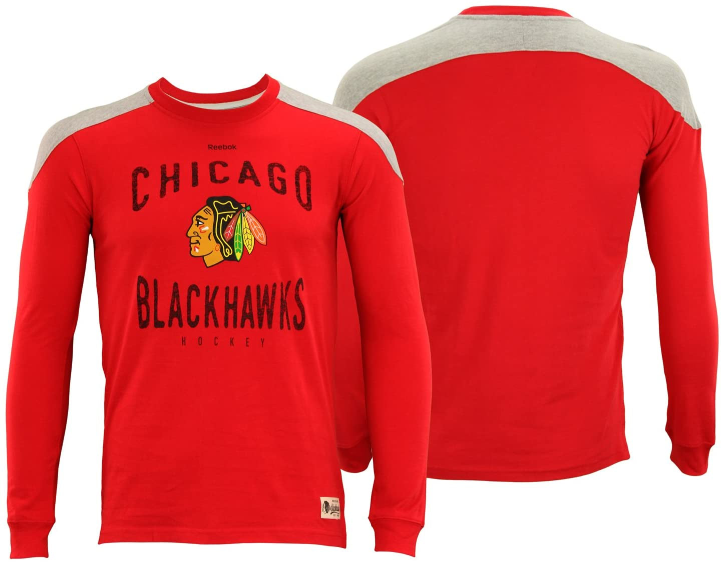 Child Chicago Blackhawks Birthright Red Long Sleeve Tee By Reebok - Pro Jersey Sports