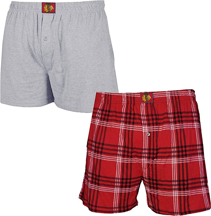 Men's Chicago Blackhawks NHL Playoff 2-pack Boxer Set - Pro Jersey Sports